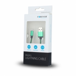 Cablu Date & Incarcare Textil APPLE Lightning (Verde) Forever