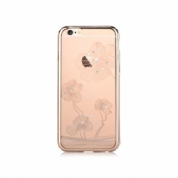 Husa APPLE iPhone 6/6S - Comma Crystal Flora (Auriu)