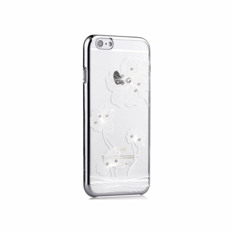 Husa APPLE iPhone 6/6S - Comma Crystal Flora (Argintiu)