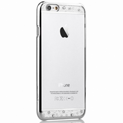 Husa APPLE iPhone 6/6S - Comma Crystal Bling (Argintiu)