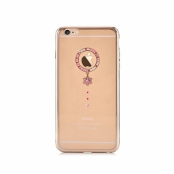 Husa APPLE iPhone 6/6S - Comma Crystal Camelia (Auriu)