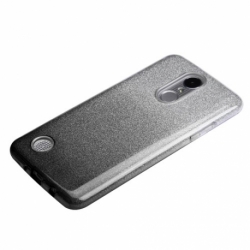 Husa APPLE iPhone 7 / 8 - Glitter (Negru&Argintiu)