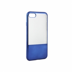 Husa APPLE iPhone 5/5S/SE - Electroplate Half (Albastru)