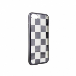 Husa APPLE iPhone 6/6S - Electroplate Chess (Negru)