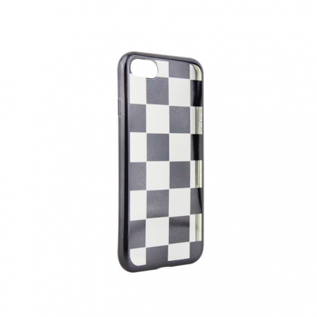 Husa APPLE iPhone 6/6S - Electroplate Chess (Negru)