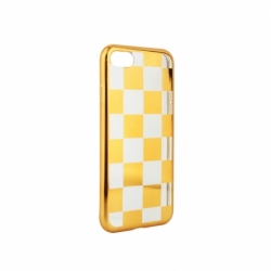 Husa APPLE iPhone 5/5S/SE - Electroplate Chess (Auriu)