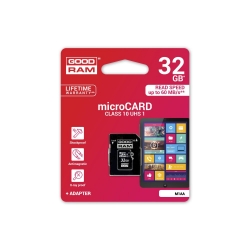 Card MicroSD 32GB + Adaptor Clasa 10 GoodRam