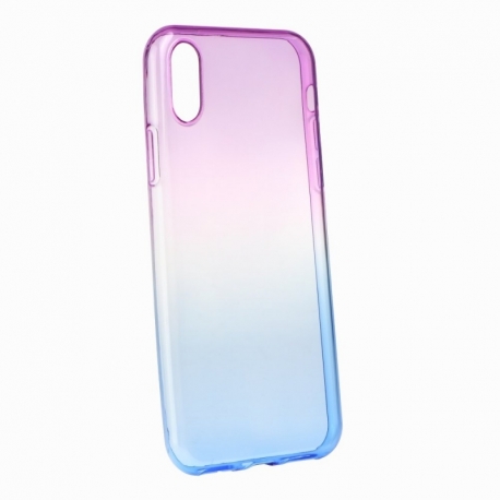 Husa APPLE iPhone X - Ombre (Violet&Albastru)
