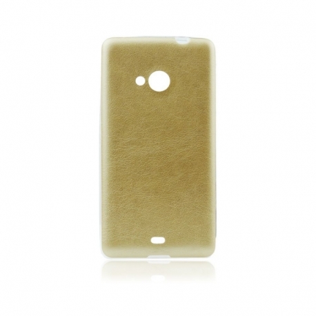 Husa MICROSOFT Lumia 640 - Jelly Piele (Auriu)