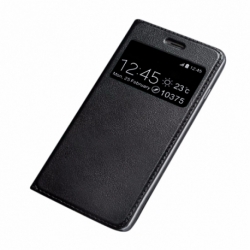 Husa LENOVO Moto G5S - Smart Look Piele (Negru)