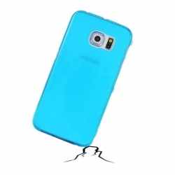 Husa SAMSUNG Galaxy S6 - Ultra Slim (Turcoaz Transparent)