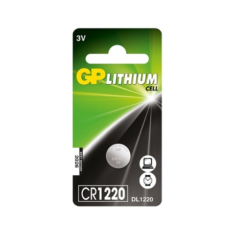 Baterie GP Lithium 3V CR1220-7C5 (? 12.5 x 2mm)