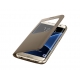 Husa Originala SAMSUNG Galaxy S7 - S-View (Auriu)