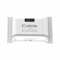 Cablu Date & Incarcare MicroUSB Fast Charge - 1 Metru (Alb) Candy Box