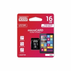 Card MicroSD 16GB + Adaptor (Clasa 10) GoodRam