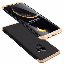 Husa SAMSUNG Galaxy S9 - 360 Grade (Negru cu Auriu)