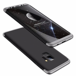 Husa SAMSUNG Galaxy S9 - 360 Grade (Negru cu Argintiu)