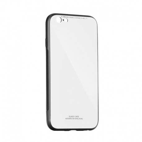 Husa APPLE iPhone 5/5S/SE - Glass (Alb)