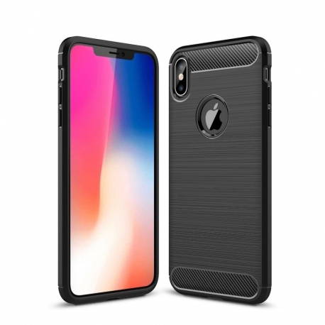 Husa APPLE iPhone XS - Carbon (Negru) FORCELL