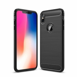Husa APPLE iPhone XS Max - Carbon (Negru) FORCELL