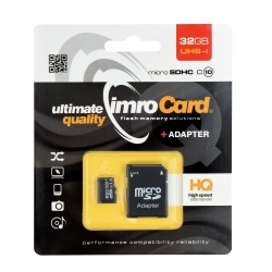 Card MicroSD 32GB + Adaptor (Clasa 10) IMRO