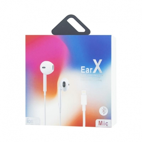 Casti Audio iPhone 7/8/X cu Mufa Lightning (Bluetooth) EarX
