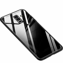 Husa SAMSUNG Galaxy A6 Plus 2018 - Glass (Negru)