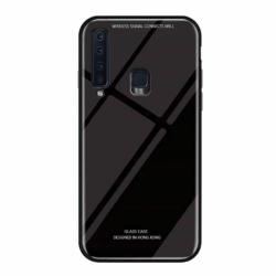 Husa SAMSUNG Galaxy A9 2018 - Glass (Negru)