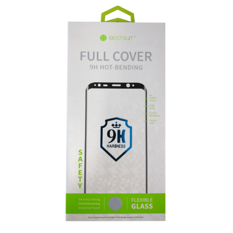 Folie 5D Flexibila Samsung Galaxy S8 (Negru) Nano Full Glue  BESTSUIT