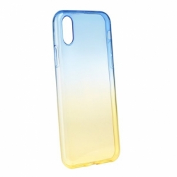 Husa APPLE iPhone X - Ombre (Albastru/Auriu)