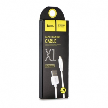 Cablu Date & Incarcare Lightning Fast Charge (Alb) Hoco X1
