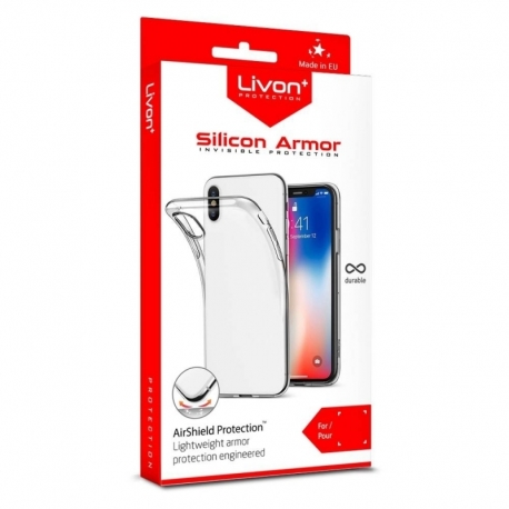 Husa APPLE iPhone XR - Silicon Armor (Transparent) LIVON
