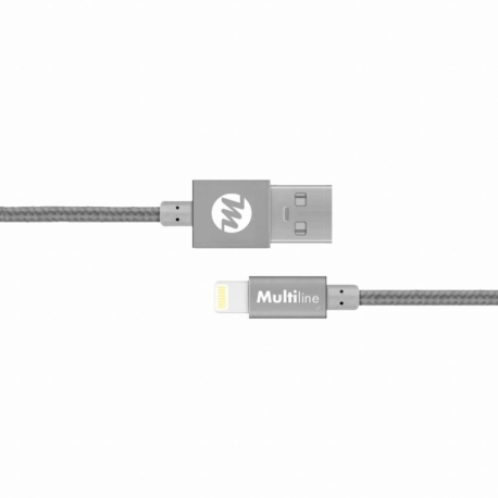 Cablu Date & Incarcare APPLE Lightning - 120cm (Gri) MultiLine