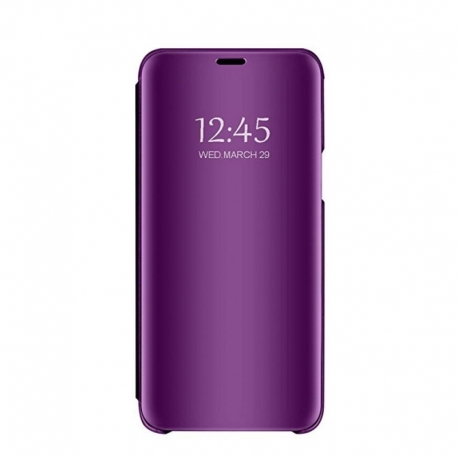 Husa SAMSUNG Galaxy J6 2018 - Flip Wallet Clear (Violet)