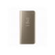 Husa SAMSUNG Galaxy J4 Plus 2018 - Flip Wallet Clear (Auriu) Blister