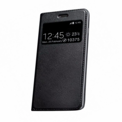 Husa LG G7 ThinQ - Smart Look Piele (Negru)