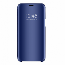 Husa SAMSUNG Galaxy J6 Plus 2018 - Flip Wallet Clear (Albastru)