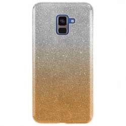 Husa SAMSUNG Galaxy A5 2018 \ A8 2018 - Forcell Shining (Argintiu/Auriu)
