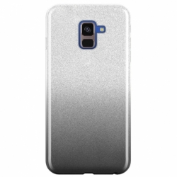 Husa SAMSUNG Galaxy A5 2018 \ A8 2018 - Forcell Shining (Argintiu/Negru)