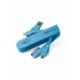 Cablu USB 3 in 1 - MicroUSB / Lightning / iPhone 4 - 30 Pini (Albastru) Forever