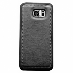 Husa SAMSUNG Galaxy S7 - Back Cover Piele (Gri) Blister