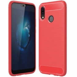 Husa HUAWEI P20 Lite - Carbon (Rosu) FORCELL