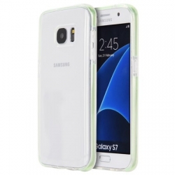 Husa SAMSUNG Galaxy S7 + Folie Siliconata Full Face (Transparent) Ipaky Effort