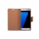 Husa SAMSUNG Galaxy S7 - Fancy Book (Negru/Maro)