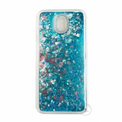 Husa SAMSUNG Galaxy J3 2017 - Glitter Lichid (Albastru)