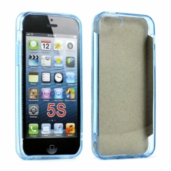 Husa APPLE iPhone 5\5S\SE - Hybrid (Albastru/Transparent)