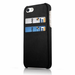 Husa APPLE iPhone 5/5S/SE - IT Skins Slot Card (Negru)