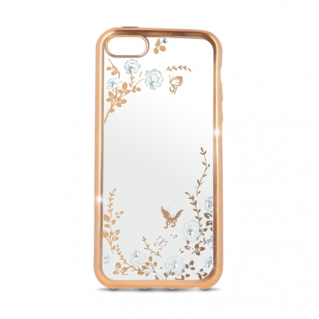 Husa APPLE iPhone 4/4S -  Beeyo Secret Garden (Auriu)