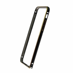 Bumper Aluminiu APPLE iPhone 6/6S (Negru&Auriu)