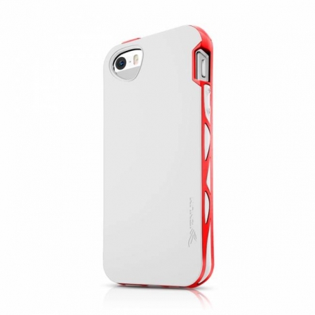 Husa APPLE iPhone 5/5S/SE - IT Skins Bumper (Alb&Rosu)